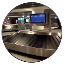 Univerzální kulaté zrcadlo Dancop, standardní montáž, průměr 80 cm Manutan