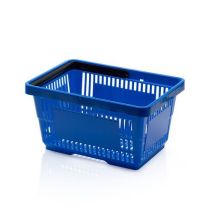 Plastový nákupní košík modrý - 440x300x230 mm - nosnost 30 kg