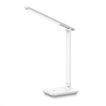 LED stolní lampa Platinet 5W, nabíjecí 6 000 mAh, USB port, bílá,