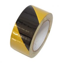 Výstražná lepicí páska PVC, černo-žlutá, 50 mm x 33 m - Značení a orientace