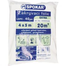 Zakrývací fólie, LDPE, 4 x 5 m, Manutan