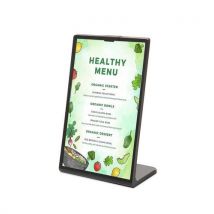 Menu stojánek SCRITTO typu L, černý, A6,