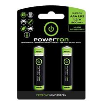 Nabíjecí baterie Powerton AAA (HR03), 2 ks Manutan