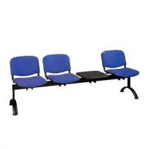 Viva 2 Lavice Viva, třímístná se stolkem, modrá Manutan