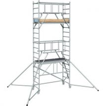 Pojízdné hliníkové lešení Zarges PaxTower S-PLUS 1T, vel. 4, Manutan