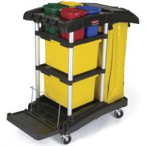 Rubbermaid Úklidový vozík pro mikrovlákno černý Manutan