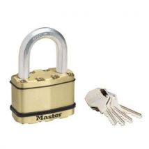 Mosazný visací zámek Master Lock Excell 64mm, Manutan