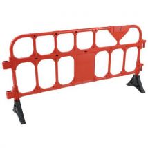 Přestavitelná plastová zábrana Manutan Expert, 200 cm, červená,