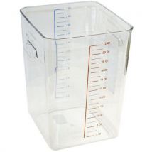 Rubbermaid Čtyřhranný úložný box 20,8 l průhledný, Manutan
