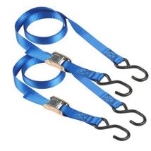 Set upínacích popruhů s pružinovou svorkou Master Lock 200cm, 2ks Manutan