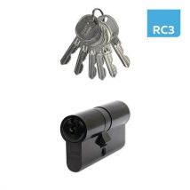 Bezpečnostní vložka EuroSecure, 50/50 mm, černá Manutan