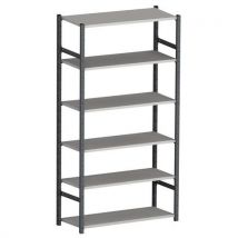 Kancelářský regál Sokoa Soko, 100 x 40 x 200 cm, základní provedení Manutan