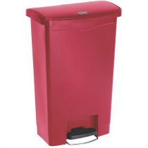 Rubbermaid Plastový odpadkový koš Slim Jim Step On Front Step 50 l červený, Manutan