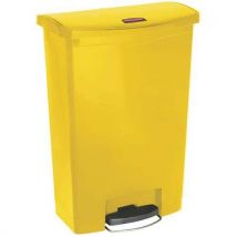 Rubbermaid Plastový odpadkový koš Slim Jim Step On Front Step 90 l žlutý, Manutan