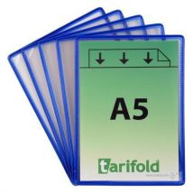 Tarifold Informační rámečky Rotor Revo A5, 5 ks, modré Manutan