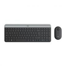 Set bezdrátové klávesnice a myši Logitech MK470, CZ/SK, černý, Manutan