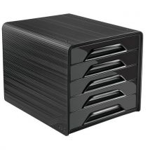 Zásuvkový box Smoove CEP, 5 zásuvek, černá, Manutan