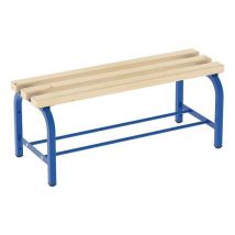 Lavice Ella s roštem, 100 cm, modrá Manutan