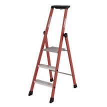 Sklolaminátové schůdky Compact Tubesca-Comabi, 3 stupně Manutan