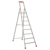 Hliníkové schůdky Pro 300 Tubesca-Comabi, 8 stupňů Manutan