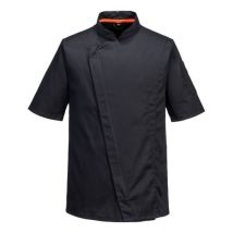 Portwest - Asymetrický rondon MeshAir Pro S/S - Černá, Velikost XL - Prodyšný a pohodlný