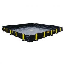 Velkoobjemová záchytná vana Justrite RIGID-LOCK QUICKBERM , černá, 2 820 l, Manutan