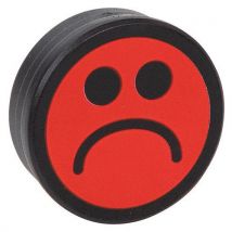 Sada magnetů Smiley Smit Visual, 5 ks, červená Manutan