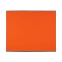 Textilní oboustranný paraván ekoTAB 100 x 150 cm, oranžový Manutan