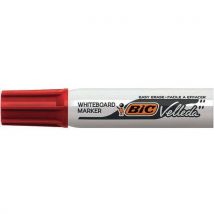 Popisovač na bílé tabule BIC Velleda 1781, červený, Manutan