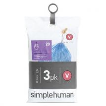 Pytle na odpadky do odpadkových košů Pocket Liner 16–18 l (V) modré – Simplehuman, Manutan