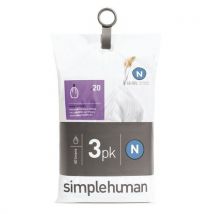 Pytle na odpadky bílé do odpadkových košů Pocket Liner 45 l (N) – Simplehuman, Manutan