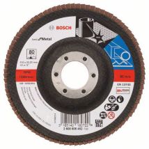 Bosch - Lamelový brusný kotouč X571, Best for Metal 115 mm, G80, lomený, 10 BAL Manutan