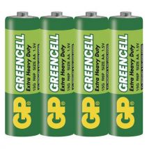 Zinkochloridová baterie GP Greencell R6 (AA) fólie, Manutan