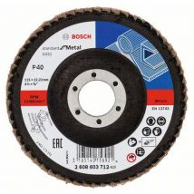 Bosch - Lamelový brusný kotouč X431, Standard for Metal 115 mm, 22,23 mm, 40, 10 BAL Manutan