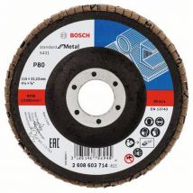 Bosch - Lamelový brusný kotouč X431, Standard for Metal 115 mm, 22,23 mm, 80, 10 BAL Manutan