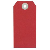 Papírová označovací visačka Swing Tag, 60 x 120 mm, červená, 1 000 ks Manutan