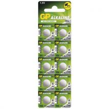 Alkalická knoflíková baterie GP LR43 (186F), blistr, Manutan