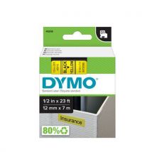 Dymo Páska D1, šířka 12 mm, žlutá, černý tisk, Manutan