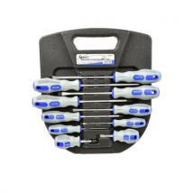 Geko Sada šroubováků, 10ks, modro-šedé GEKO Manutan