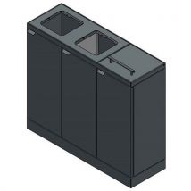 Koš na tříděný odpad Bica 887 3 x 45 l, Manutan