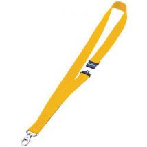Šňůrka na krk s karabinou, žlutá Manutan