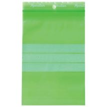 Uzavíratelné recyklované sáčky se zipem Manutan Expert, zelené, 120 x 180 mm, 100 ks
