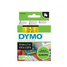 Dymo Páska D1, šířka 6 mm, žlutá, černý tisk, Manutan