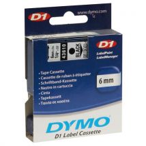 Dymo Páska D1, šířka 6 mm, průhledná, černý tisk, Manutan