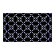 Alfombra de Entrada Retro Azul/Negro 60x90 cm - Poliamida Duradera - Ideal Oficinas - Notrax