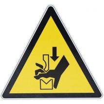 Manutan Expert - Señal - riesgo de aplastamiento de manos - aluminio - 200 mm