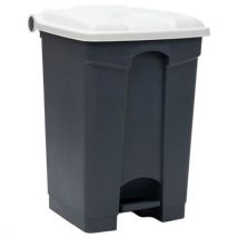 Manutan Expert - Contenedor step-on gris y blanco 45 l - manutan