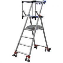 Duarib - Plataforma wheelys de 4 peldaños altura de trabajo 295 m