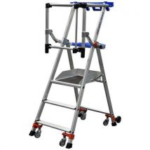Duarib - Plataforma wheelys de 3 peldaños altura de trabajo 270 m