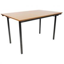 Flexfurn - Mesa plegable rectangular color tablero: haya tablero grosor: 18 mm